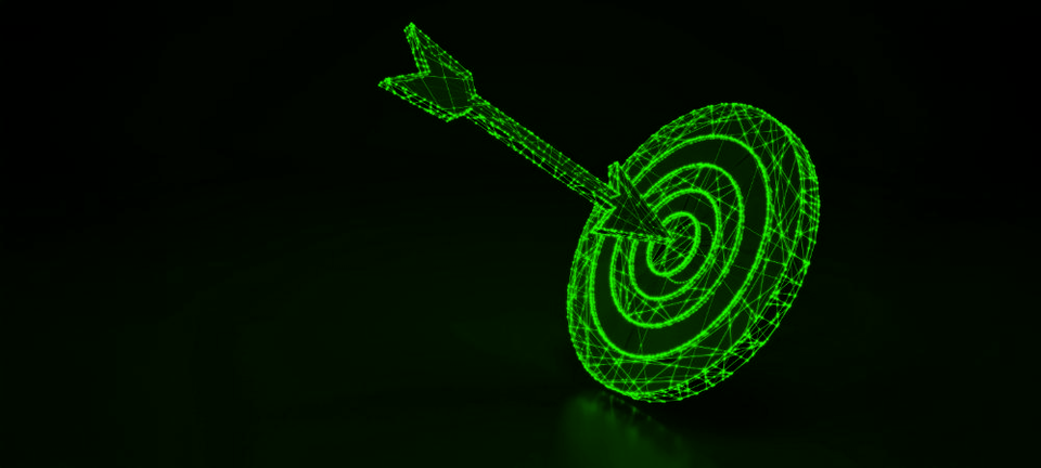 An illustration of an arrow hitting a target